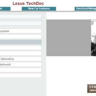 Lexus CT200h (ZWA10) Service Repair Manual & EWD (2011 and later) PDF Download