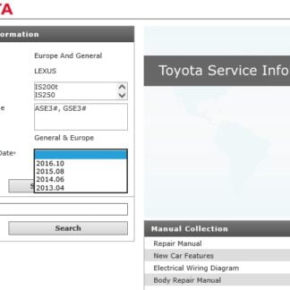 Lexus IS200t , IS250 , IS350 (ASE3#, GSE3#) Service Repair Manual & EWD (2013 and later) PDF Download