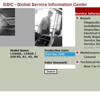 Lexus LS460 , LS460L (USF40, USF41, USF45, USF46) Service Repair Manual & EWD (2006-2012) PDF Download