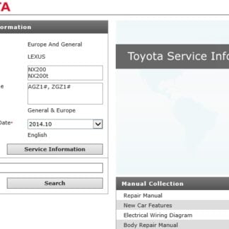Lexus NX200 NX200t Service Repair Manual & EWD (2014 and later) PDF Download